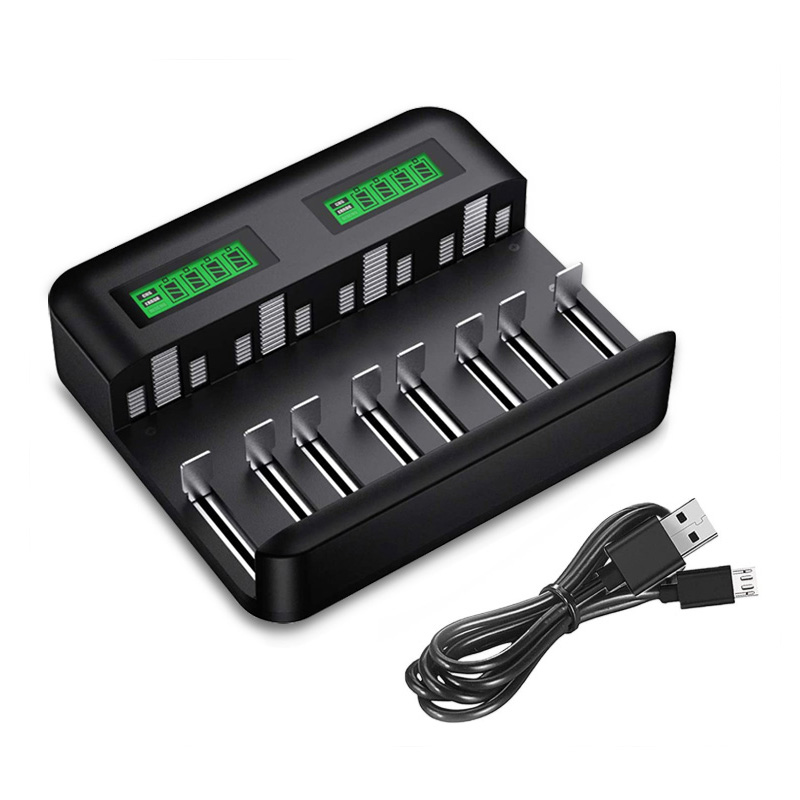 Lcd Universal Battery Charger Bay Aa Aaa C D Battery Charger For